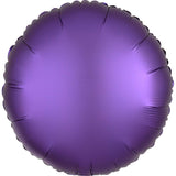 Royal Blue Satin Round Foil Balloon 43cm - Party Savers