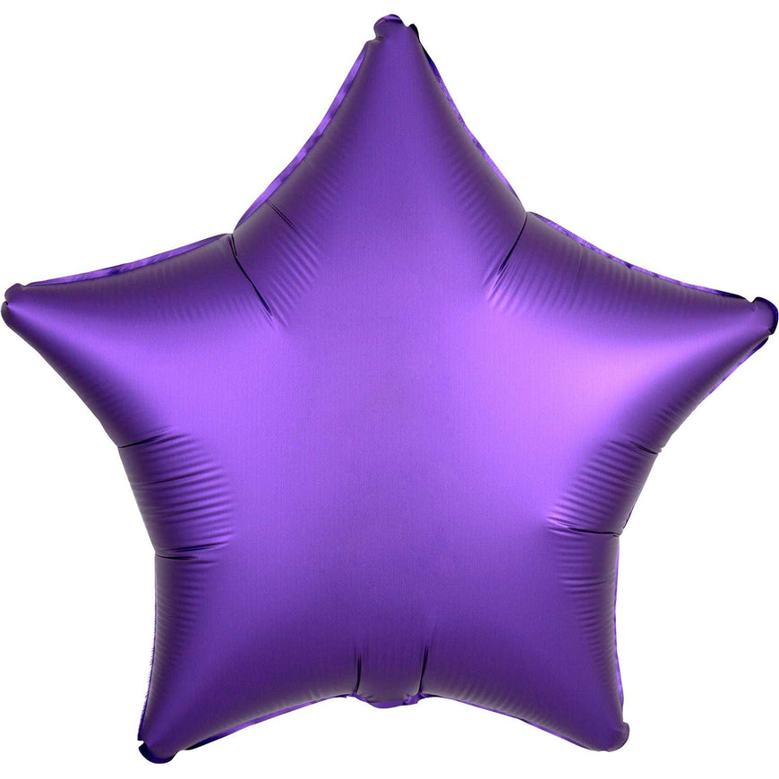 Royal Blue Satin Star Foil Balloon 48cm - Party Savers