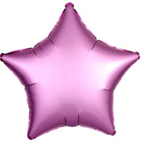 Pastel Blue Satin Star Foil Balloon 48cm - Party Savers