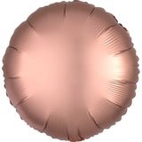 Bright Pink Satin Round Foil Balloon 43cm - Party Savers
