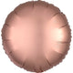 Rose Gold Satin Round Foil Balloon 43cm - Party Savers