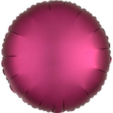 Pastel Pink Satin Round Foil Balloon 43cm - Party Savers