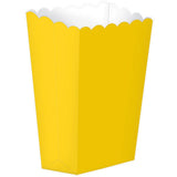Silver Popcorn Favor Boxes Small 5pk - Party Savers