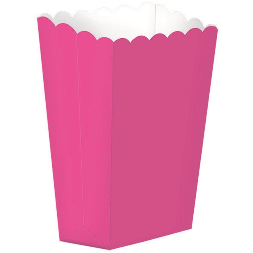 New Pink Popcorn Favor Boxes Small 5pk - Party Savers