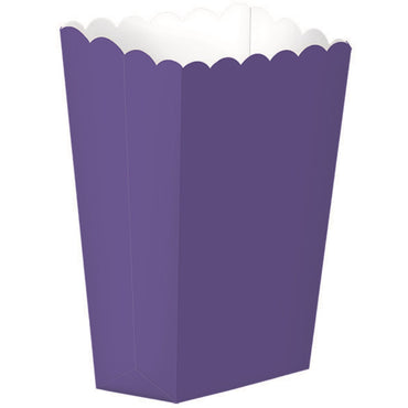 New Purple Popcorn Favor Boxes Small 5pk - Party Savers