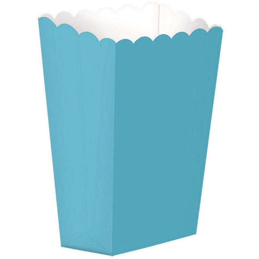 Caribbean Blue Popcorn Favor Boxes Small 5pk - Party Savers