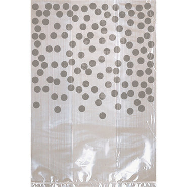 Silver Party Cello Bags with Dots 25pk - Party Savers