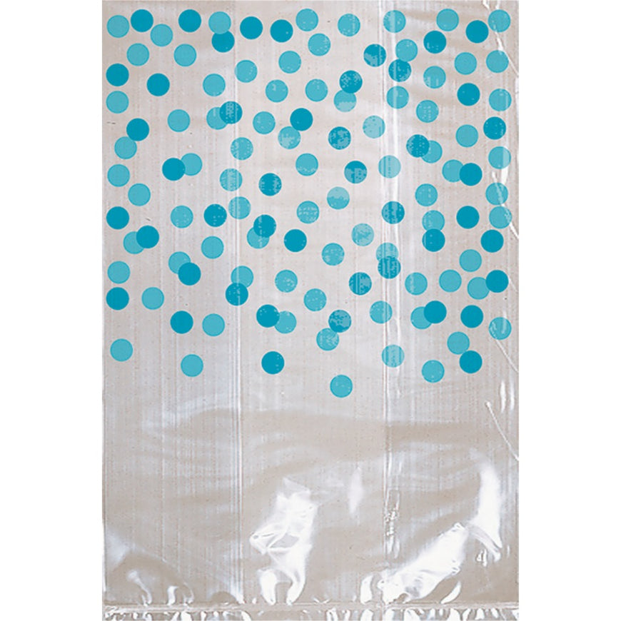 Red Party Cello Bags with Dots 25pk - Party Savers