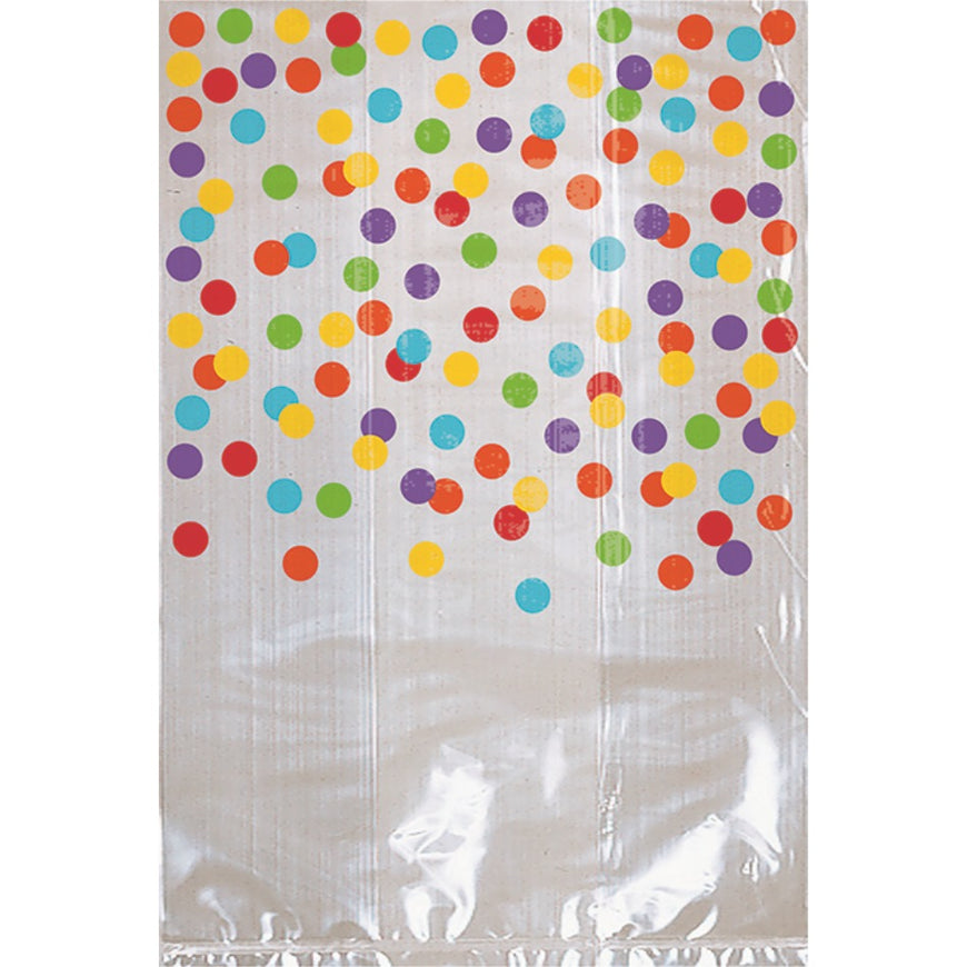 Red Party Cello Bags with Dots 25pk - Party Savers