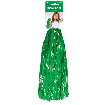 Green Cheerleader Pom Pom 1pc - Party Savers