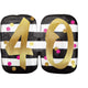 Pink And Gold Milestone 40 SuperShape Foil Balloon 63cm x 50cm - Party Savers