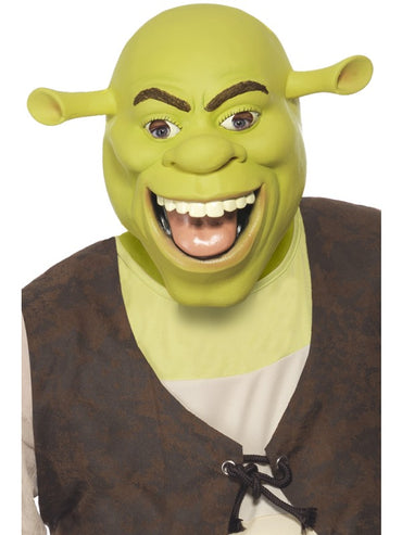 Green Shrek Latex Mask - Party Savers