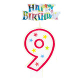Number 3 Candle With Cake Topper - Party Savers