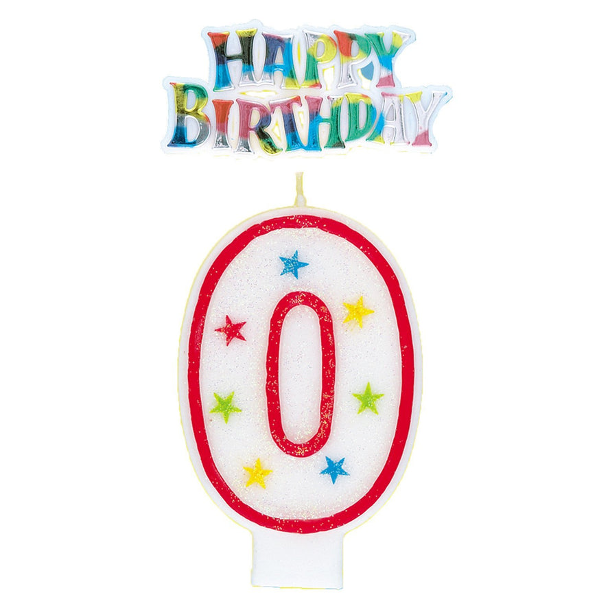 Number 4 Candle With Cake Topper - Party Savers