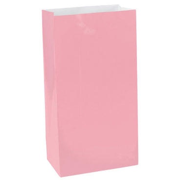 New Pink Large Paper Bag 12pk - Party Savers