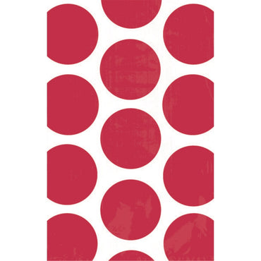 Apple Red Polka Dot Paper Bag 10pk - Party Savers