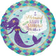 Mermaid Wishes & Kisses Standard Holographic Foil Balloon 45cm - Party Savers