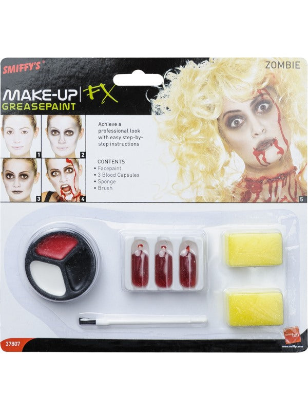 Multi Coloured Zombie Make-Up Set - Party Savers