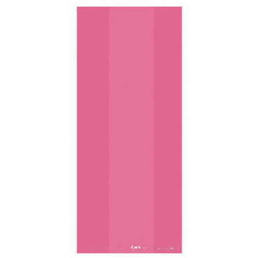 Bright Pink Small Cello Party Bags 25pk - Party Savers