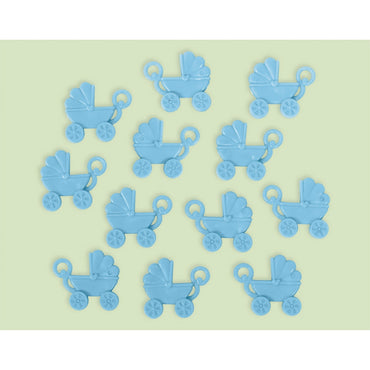 Baby Shower Carriage Favor - Blue 12pk - Party Savers