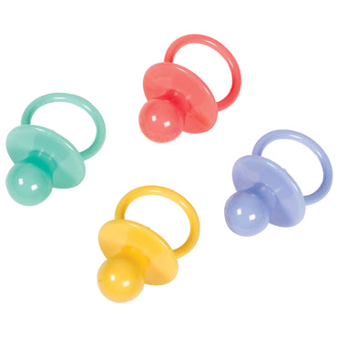 Baby Shower Multi-Coloured Large Pacifiers 8pk