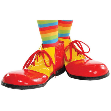 Red and Yellow  Clown Shoes - Party Savers