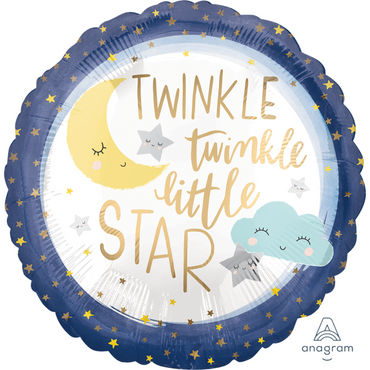 Twinkle Little Star Foil Balloon 45cm - Party Savers