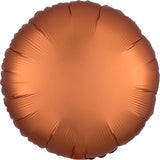 Black Satin Round Foil Balloon 43cm - Party Savers