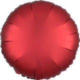 Pastel Blue Satin Round Foil Balloon 43cm - Party Savers