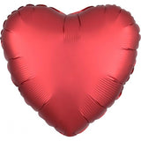 Rose Gold Satin Heart Foil Balloon 43cm - Party Savers