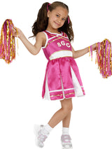 Girls Costume - Pink Cheerleader - Party Savers
