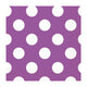 Purple Dotty Lunch Napkins 33cm 16pk - Party Savers