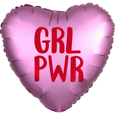 Girl Power Satin Infused Foil Balloon 45cm - Party Savers