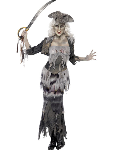Womens Costume - Ghost Ship Ghoulina - Party Savers