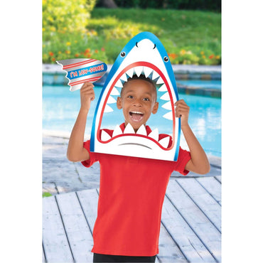Summer Luau Shark Head Photo Prop & Cardboard Cutout Foil Board - Party Savers