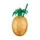 Gold Pineapple Plastic Cup & Straw 793ml - Party Savers