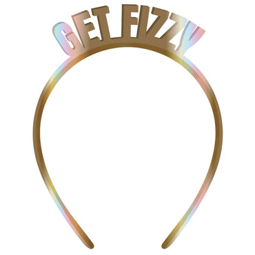 Get Fizzy Gold Headband 16 x 11cm Each - Party Savers