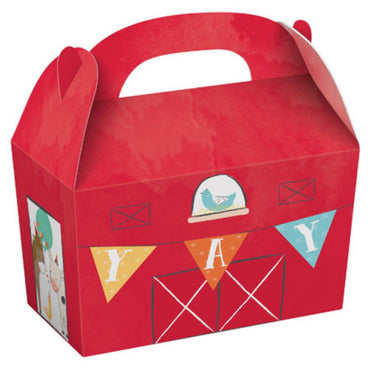 Barnyard Birthday Treat Boxes 8pk - Party Savers