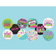 80's Awesome Party Button Badges 10pk