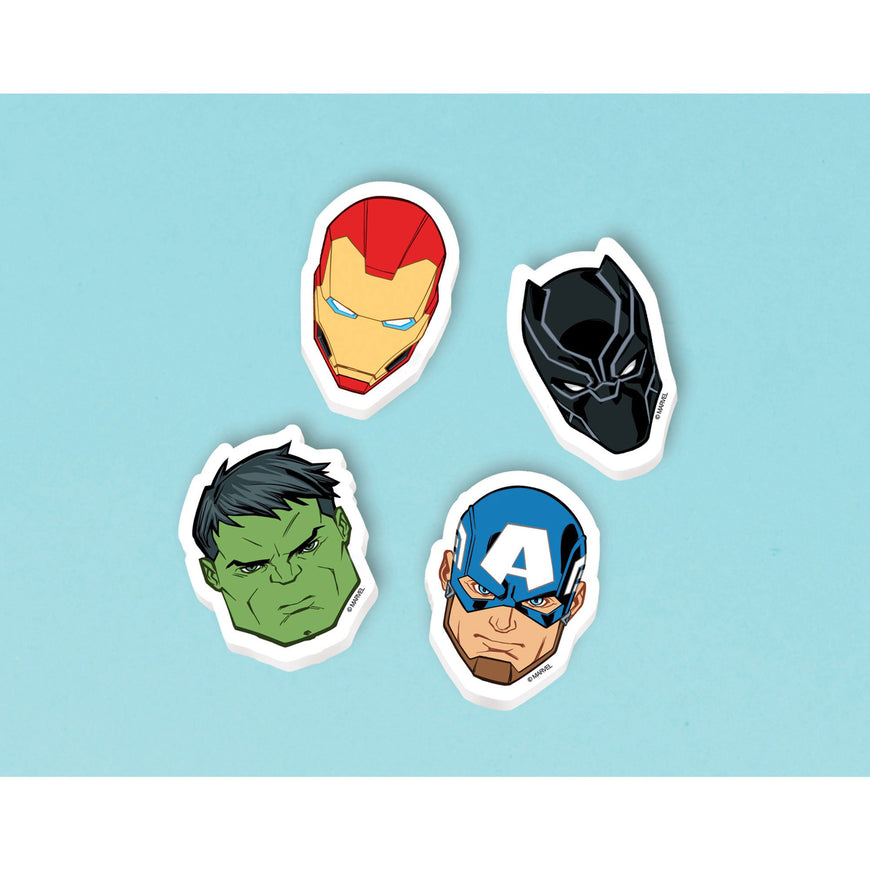 Marvel Avengers Powers Unite Erasers Favors 8pk