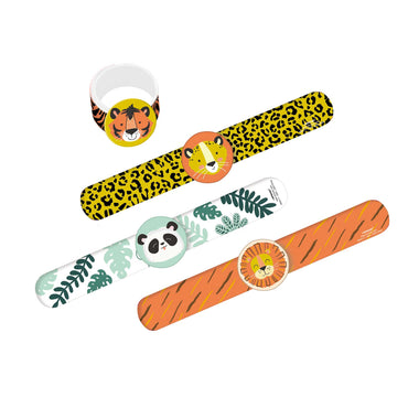 Get Wild Jungle Slap Bracelets Favors 24cm 4Pk