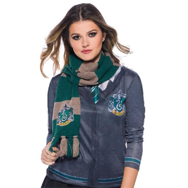 Slytherin Deluxe Scarf - One Size - Party Savers