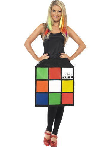Womens Costume - Rubiks Cube - Party Savers