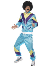 Mens Costume - Blue Height of Fashion Shell Suit - Party Savers