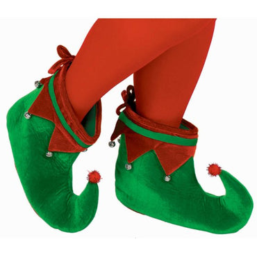 Elf Shoes with Bells Adult Size 2pk