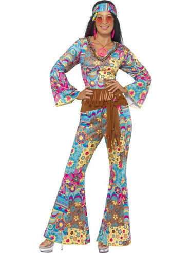 Womens Costume - Hippy Flower Power - Party Savers