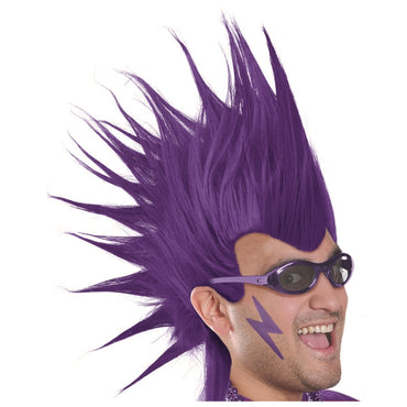 Purple Mohawk Wig - Party Savers