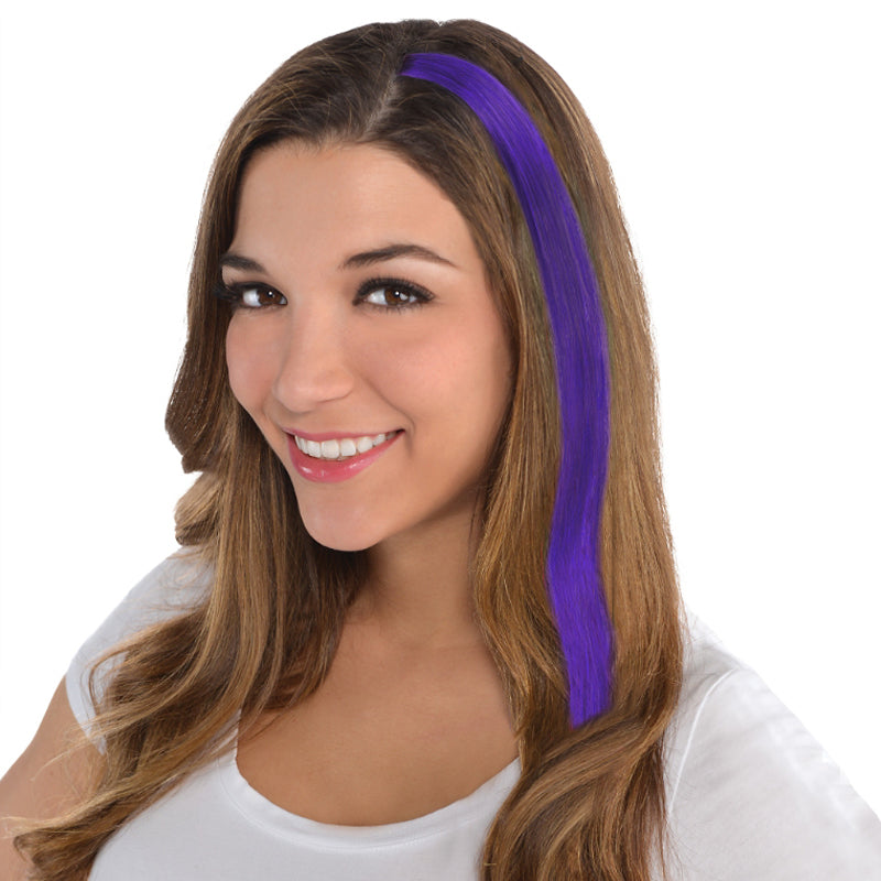 Purple Hair Extensions - Party Savers