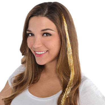 Gold Hair Extensions - Party Savers