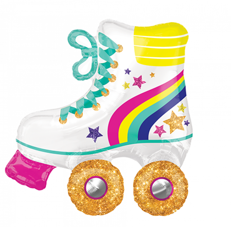 Roller Skate SuperShape Self Sealing Foil Balloon 71cm x 76cm Each - Party Savers